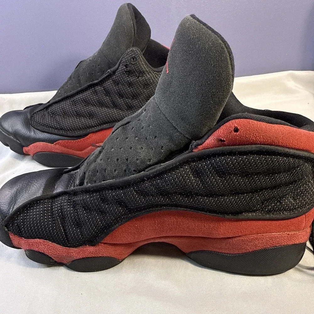 Nike Air Jordan 13 Retro Bred Black Red 7Y Pre-Owned 2017 Release